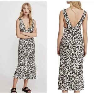 Free People Ohh La La Bias-Cut Midi Dress size 4